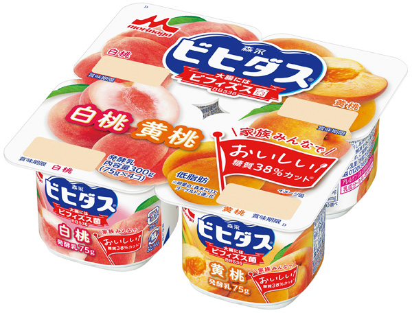 ビヒダスヨーグルト 白桃+黄桃