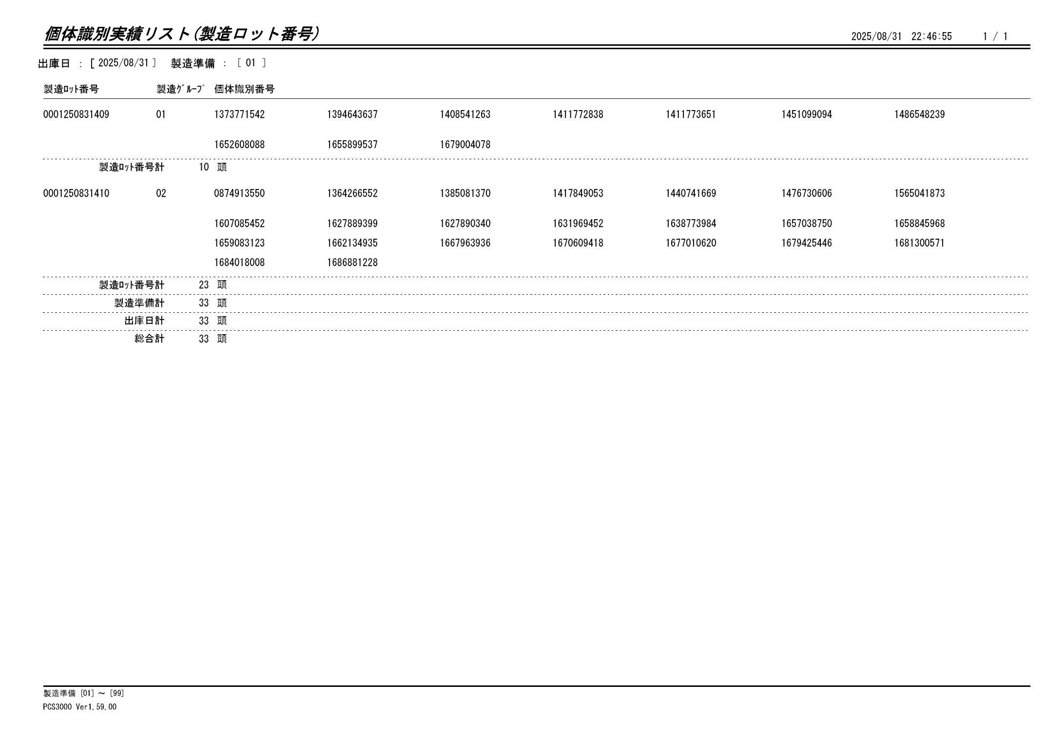 20250901 個体識別実績リスト（製造ロット番号）画像