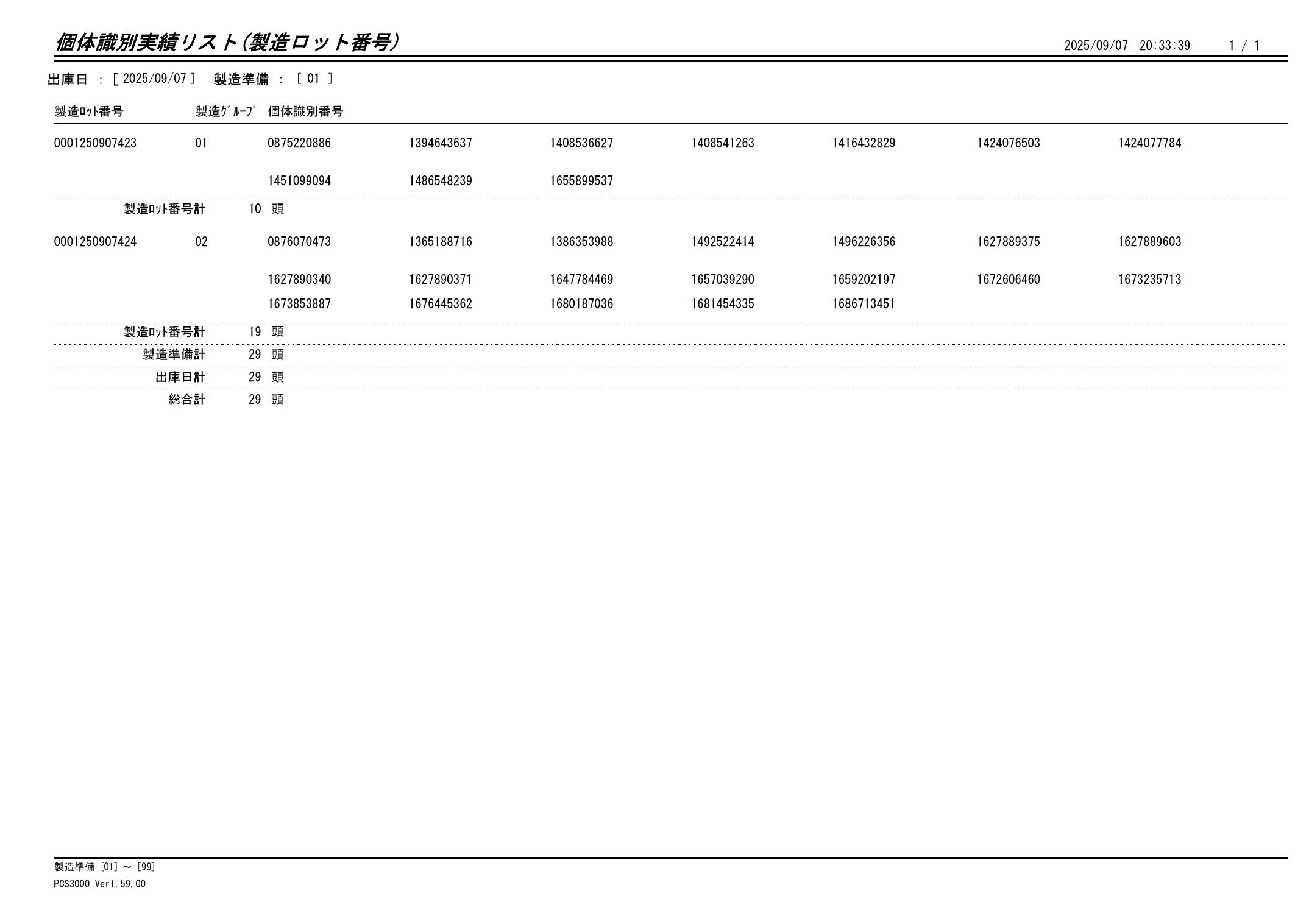 20250908 個体識別実績リスト（製造ロット番号）画像
