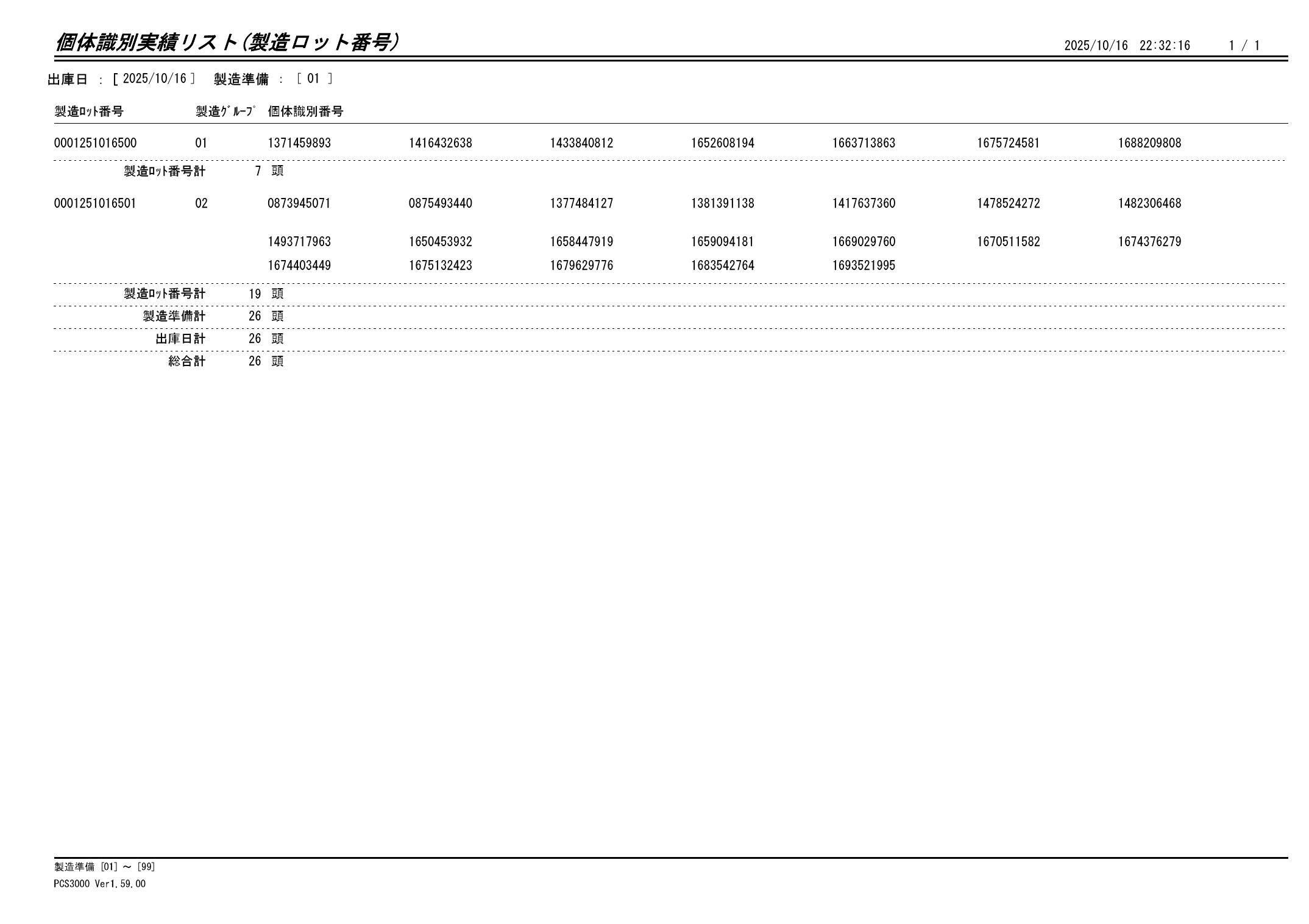 20251017 個体識別実績リスト（製造ロット番号）画像