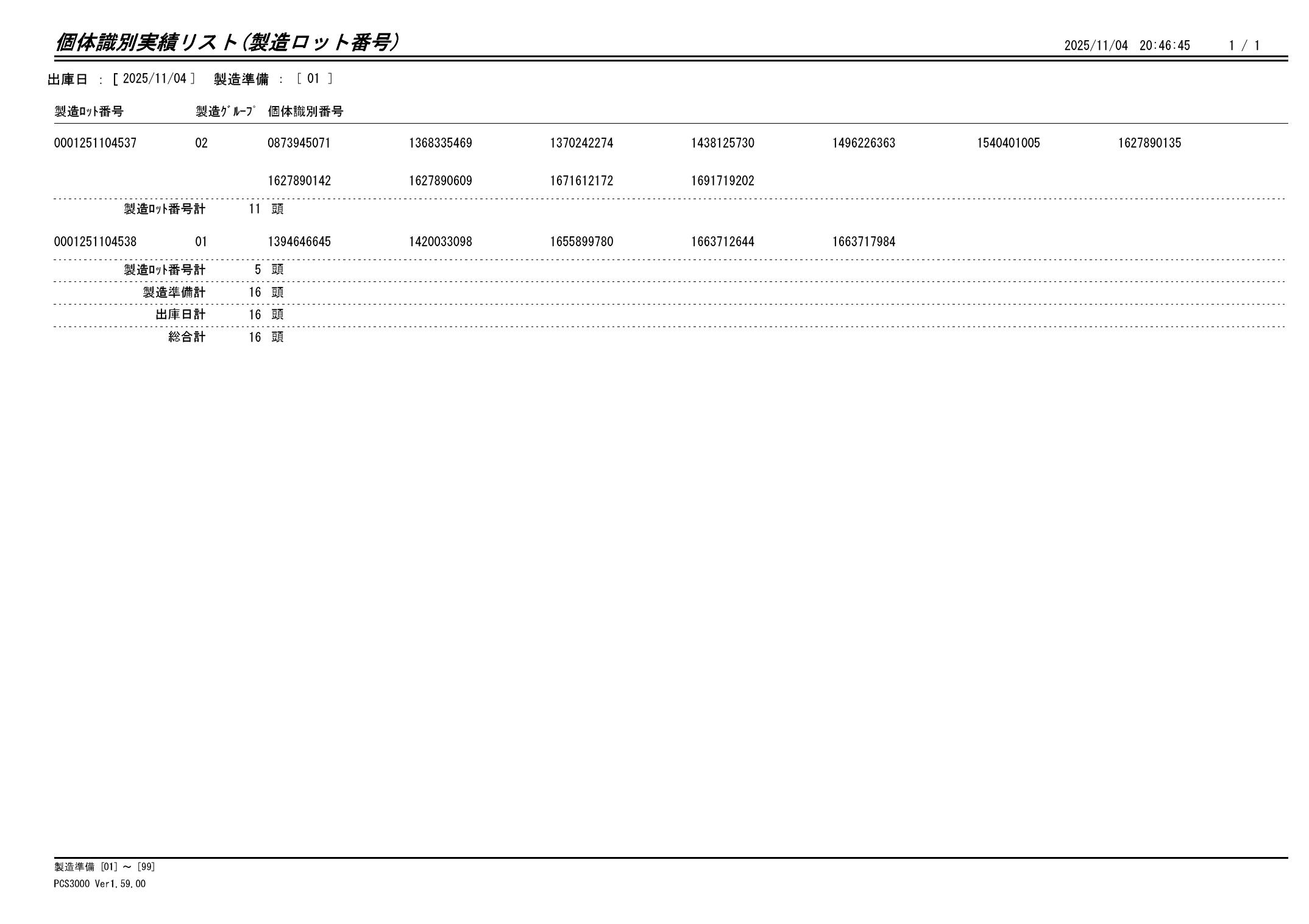 20251105 個体識別実績リスト（製造ロット番号）画像