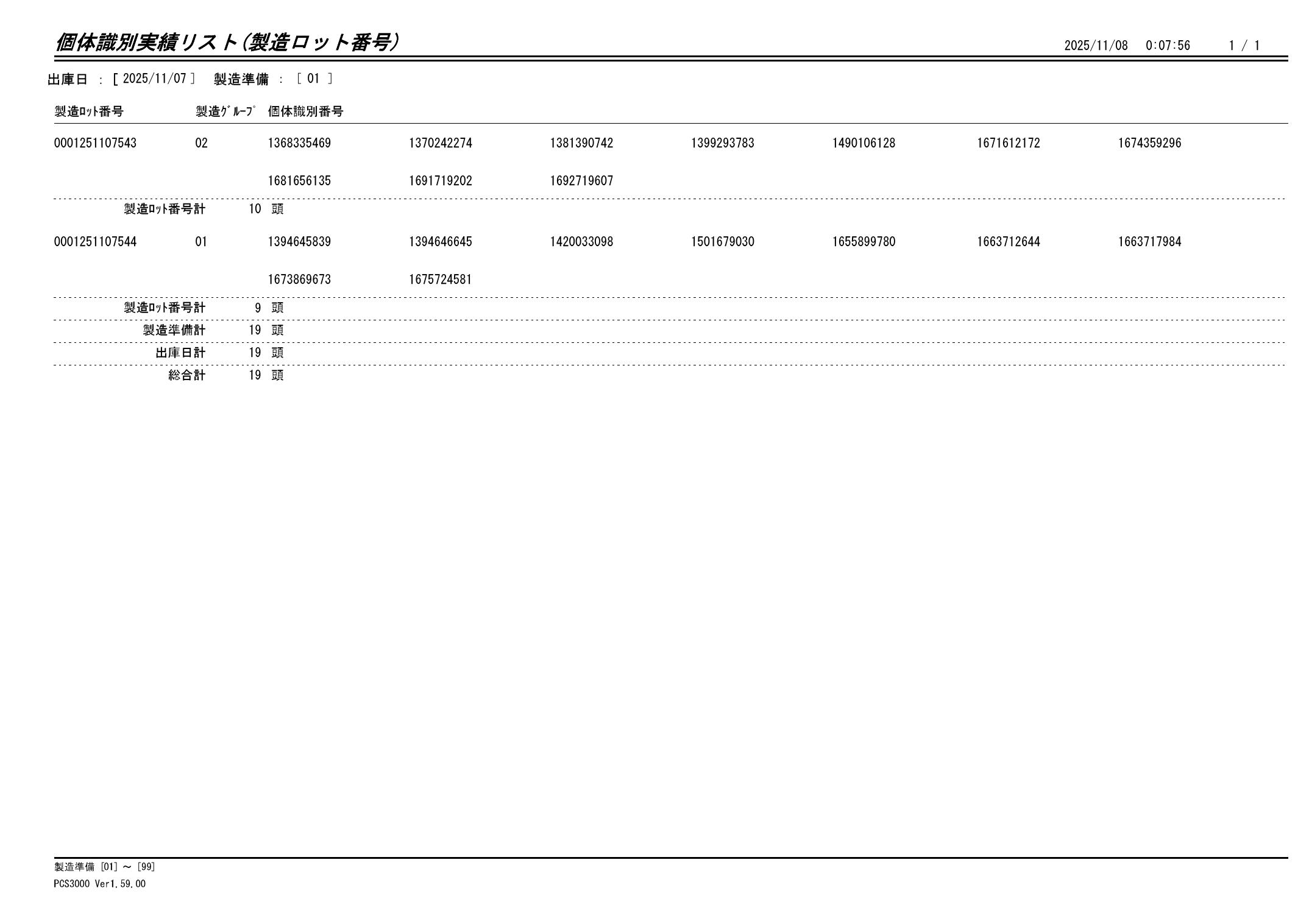 20251108 個体識別実績リスト（製造ロット番号）画像