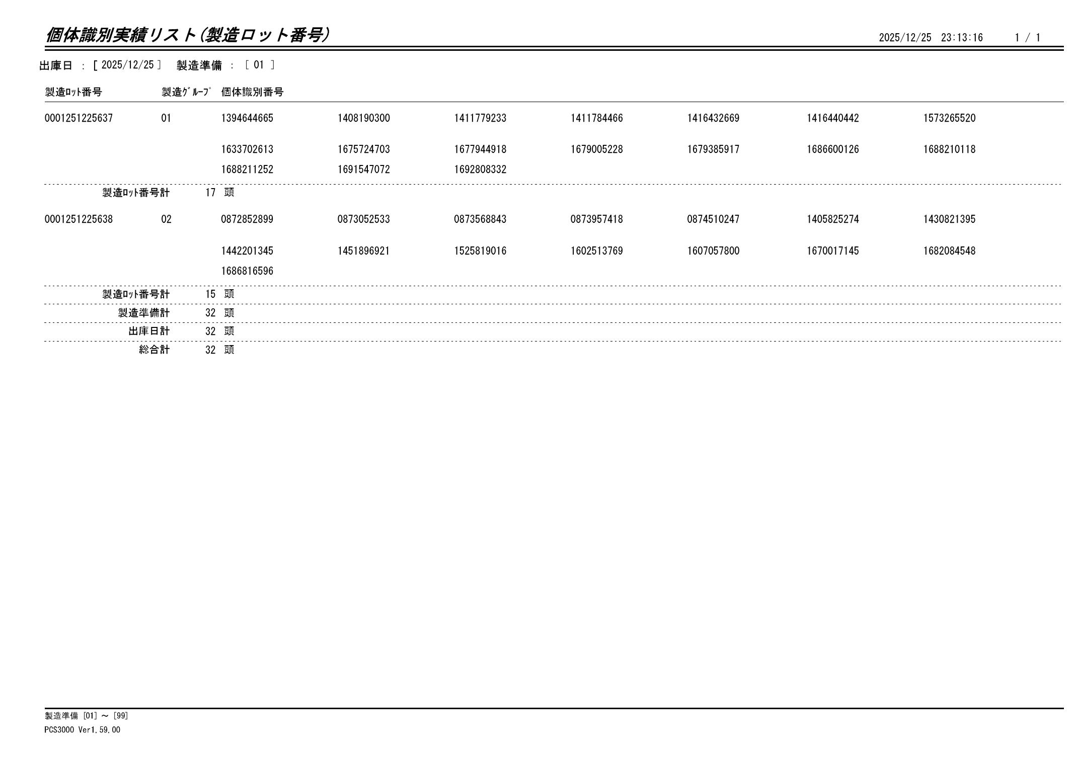 20251226 個体識別実績リスト（製造ロット番号）画像