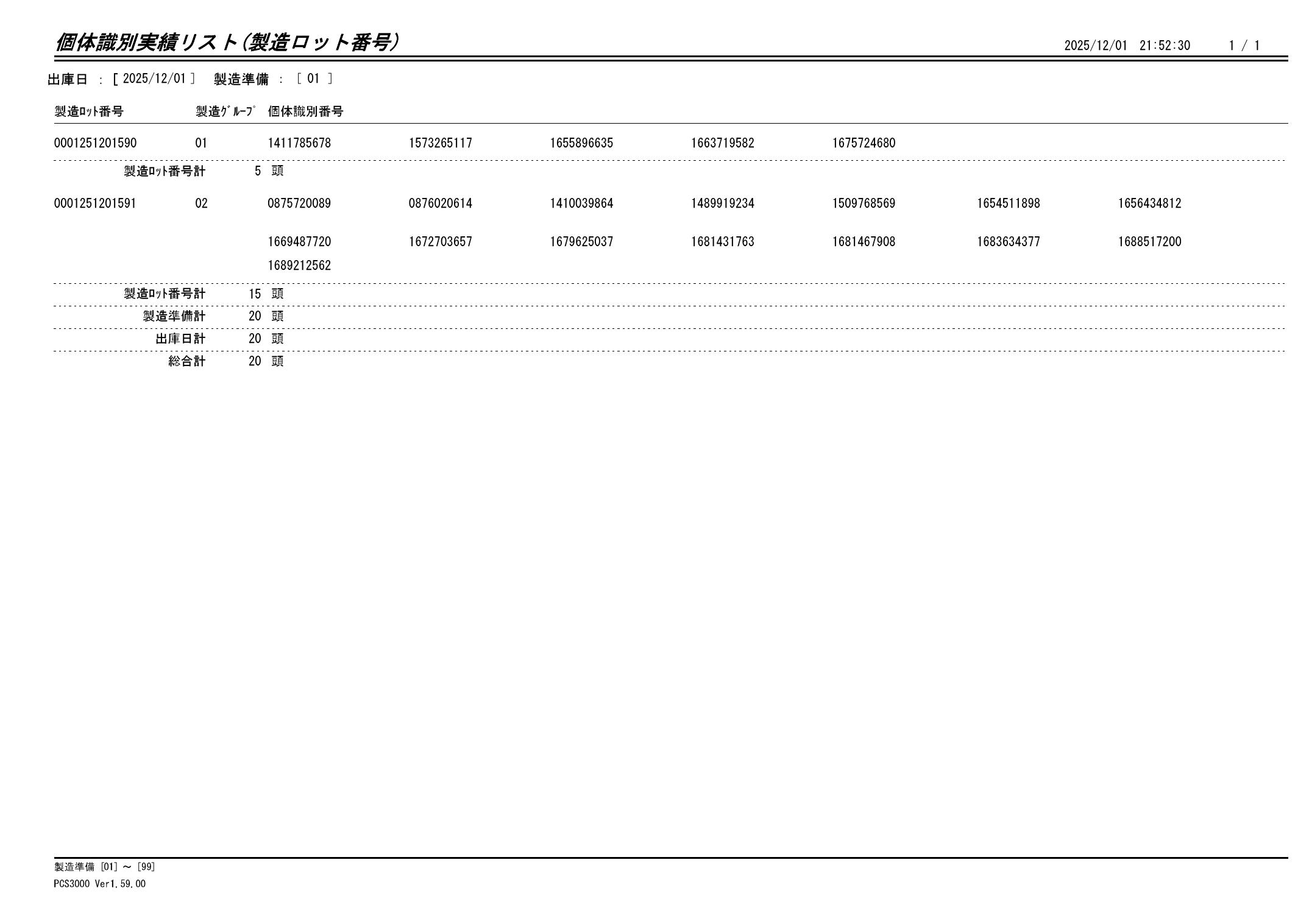 20251202 個体識別実績リスト（製造ロット番号）画像